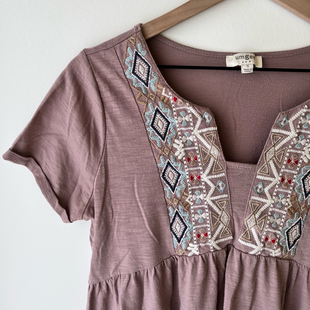 Umgee Embroidered Blouse